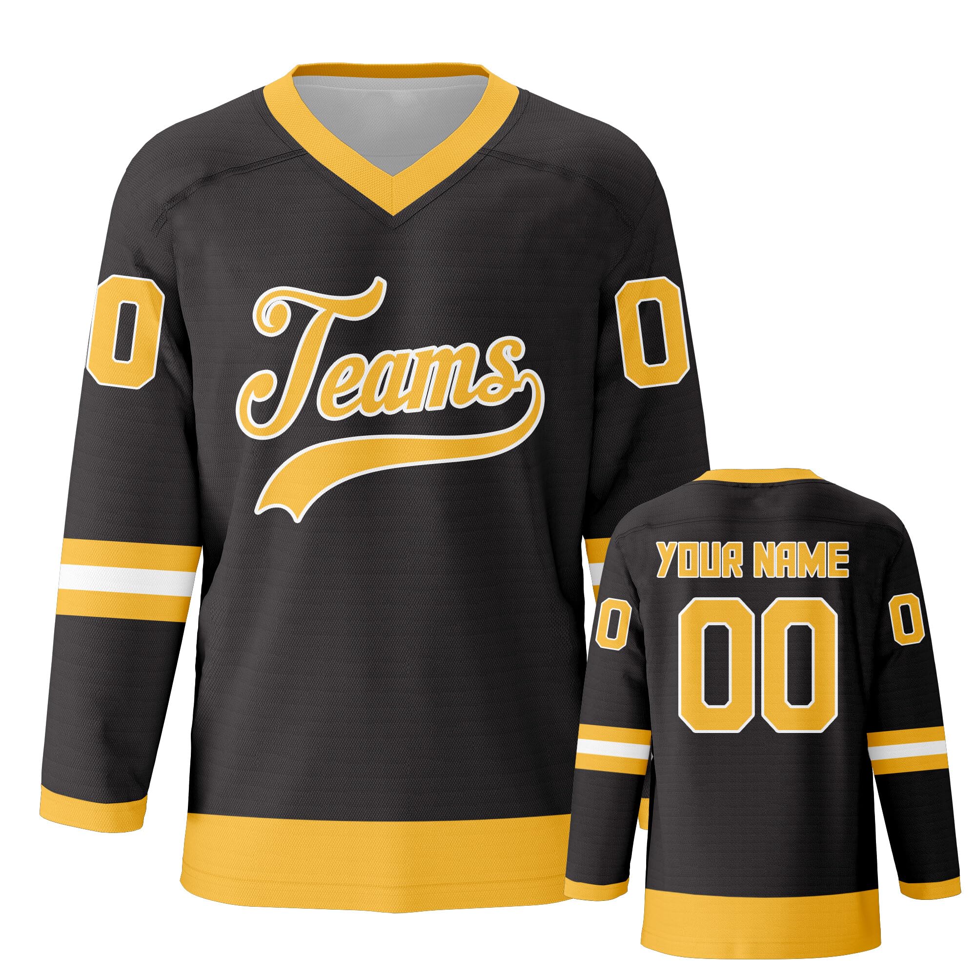 Customized Ice Hockey Jersey Personalized Team Solid Hockey Jersey Printed Stitched Hockey Jersey Men Women Youth Kids