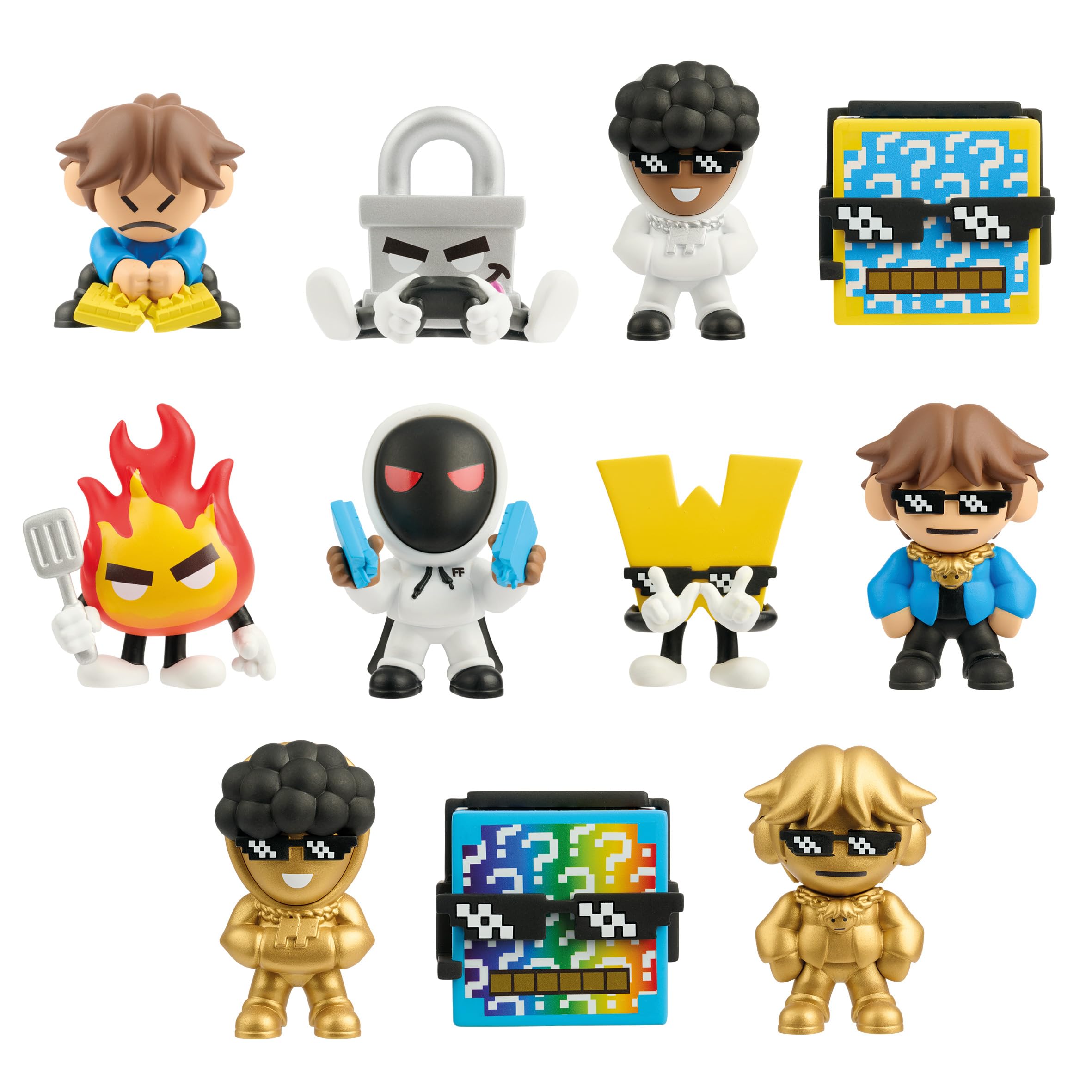 CAYLUS VS. FOLTYN Mystery Aura Mini Figures – Blind Box Collectible, 3” Surprise Figure, 11 to Collect, Rare Golden Aura Chase