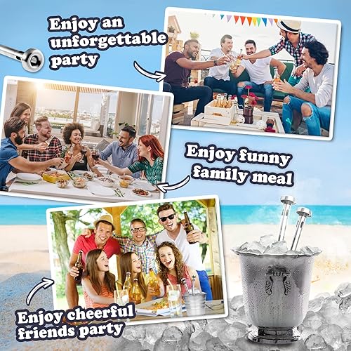 Miniatura 6 de Palitos enfriadores de cerveza para botellas, regalos del día de San Valentín para él, novio, marido, papá, ideas de aniversario de cumpleaños,