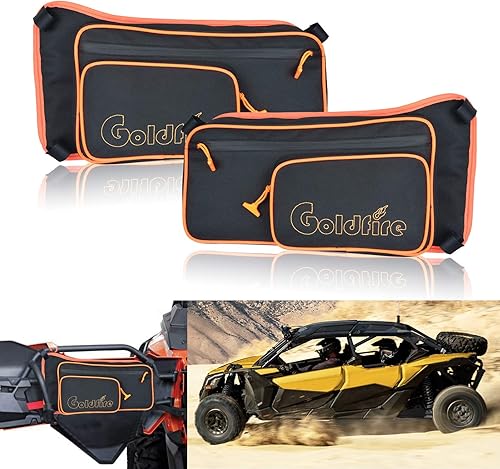 Goldfire Maverick X3 Accessories UTV, bolsas de almacenamiento para puerta trasera, organizador de herramientas, juego de bolsas de equipo para
