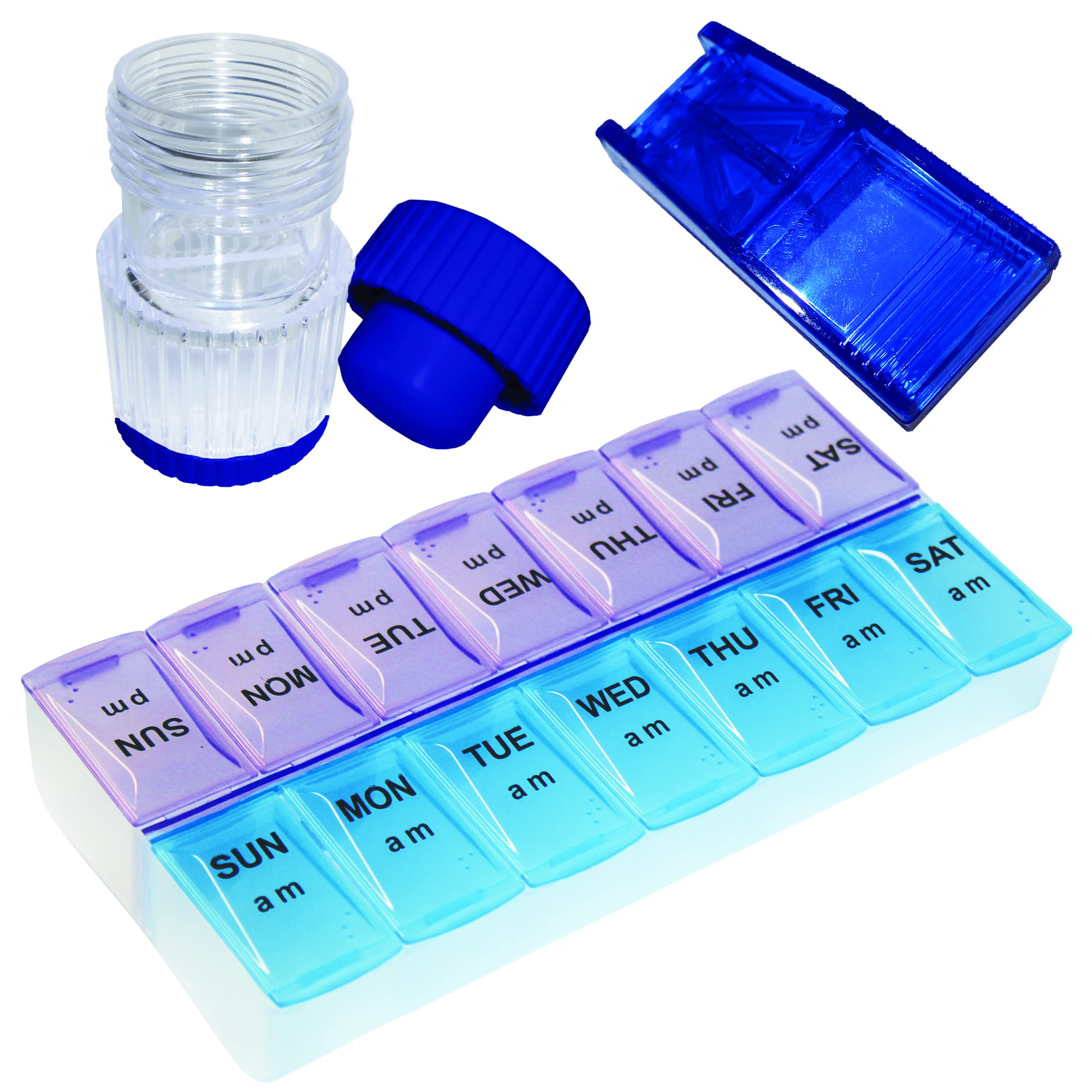 Pillen-Organizer, V-Grip-Splitter und Tablettenschneider