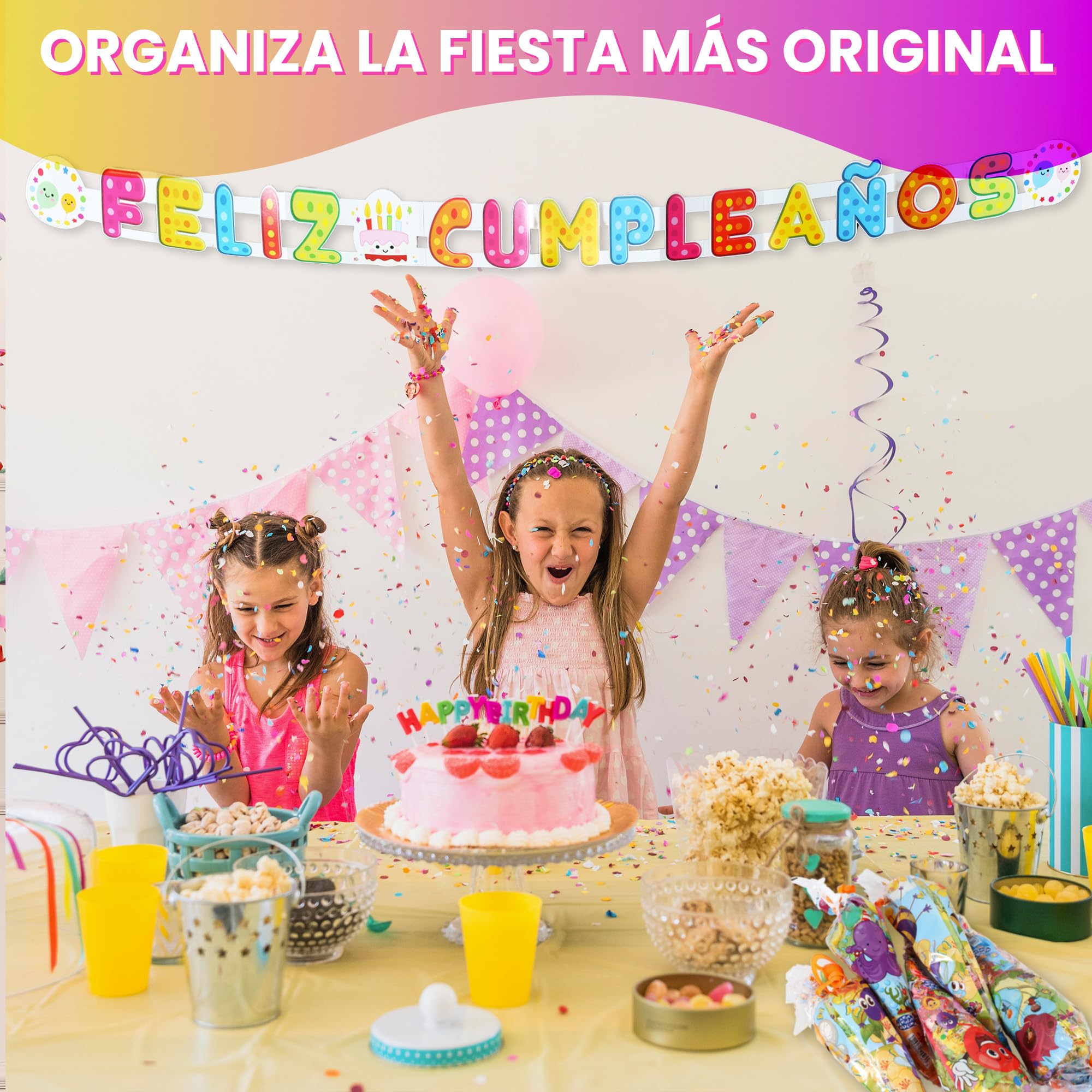 20 Conos Chuches Cumpleaños SIN GLUTEN - Bolsas Chuches Cumpleaños Rellenas - Cucuruchos Chucherías preparados para fiestas Infantiles - Cucuruchos rellenos de golosinas listos para regalar
