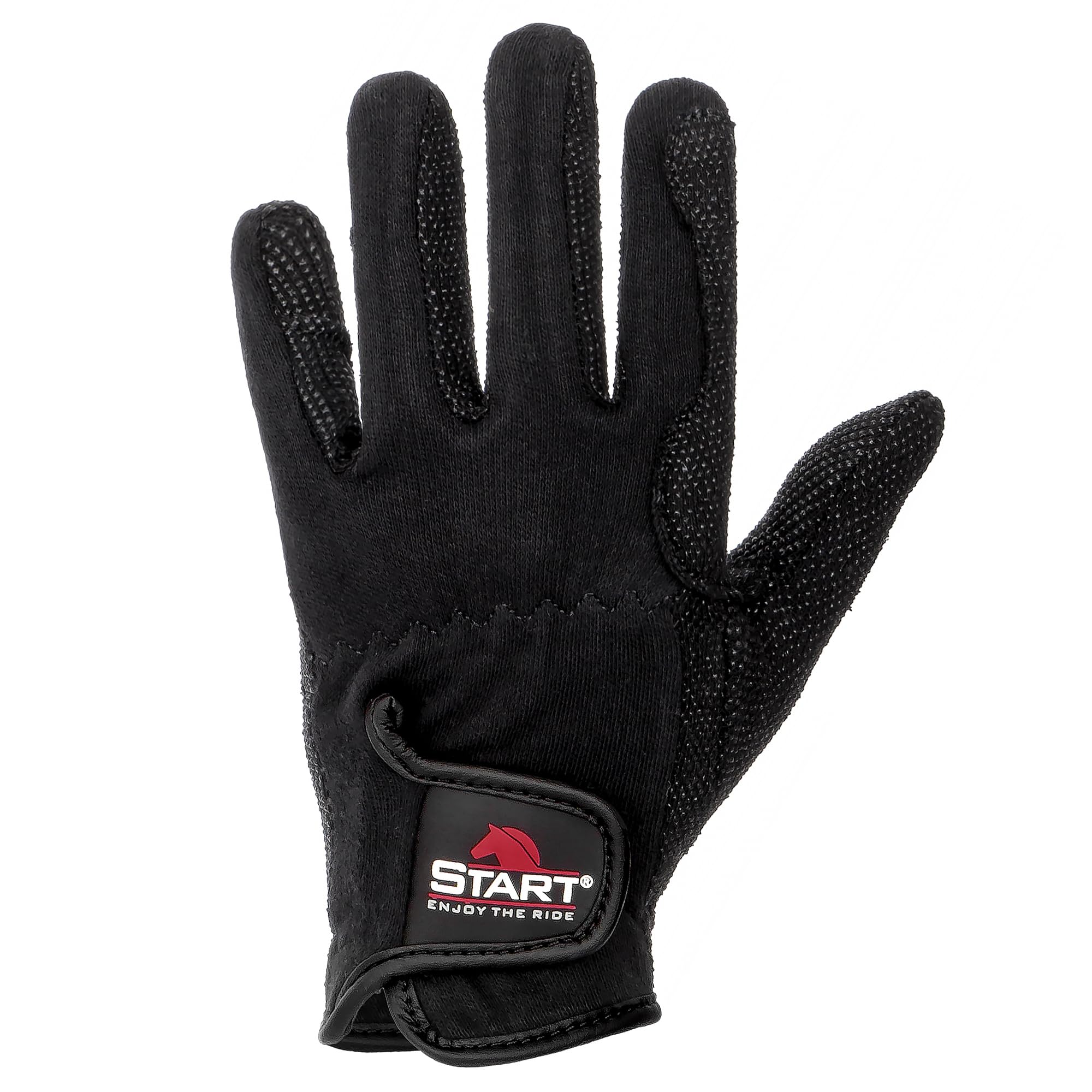 Gants d'équitation Start Sumba Unisexes – Été, Respirants, antidérapants, compatibles écran Tactile, Sports équestres Noir