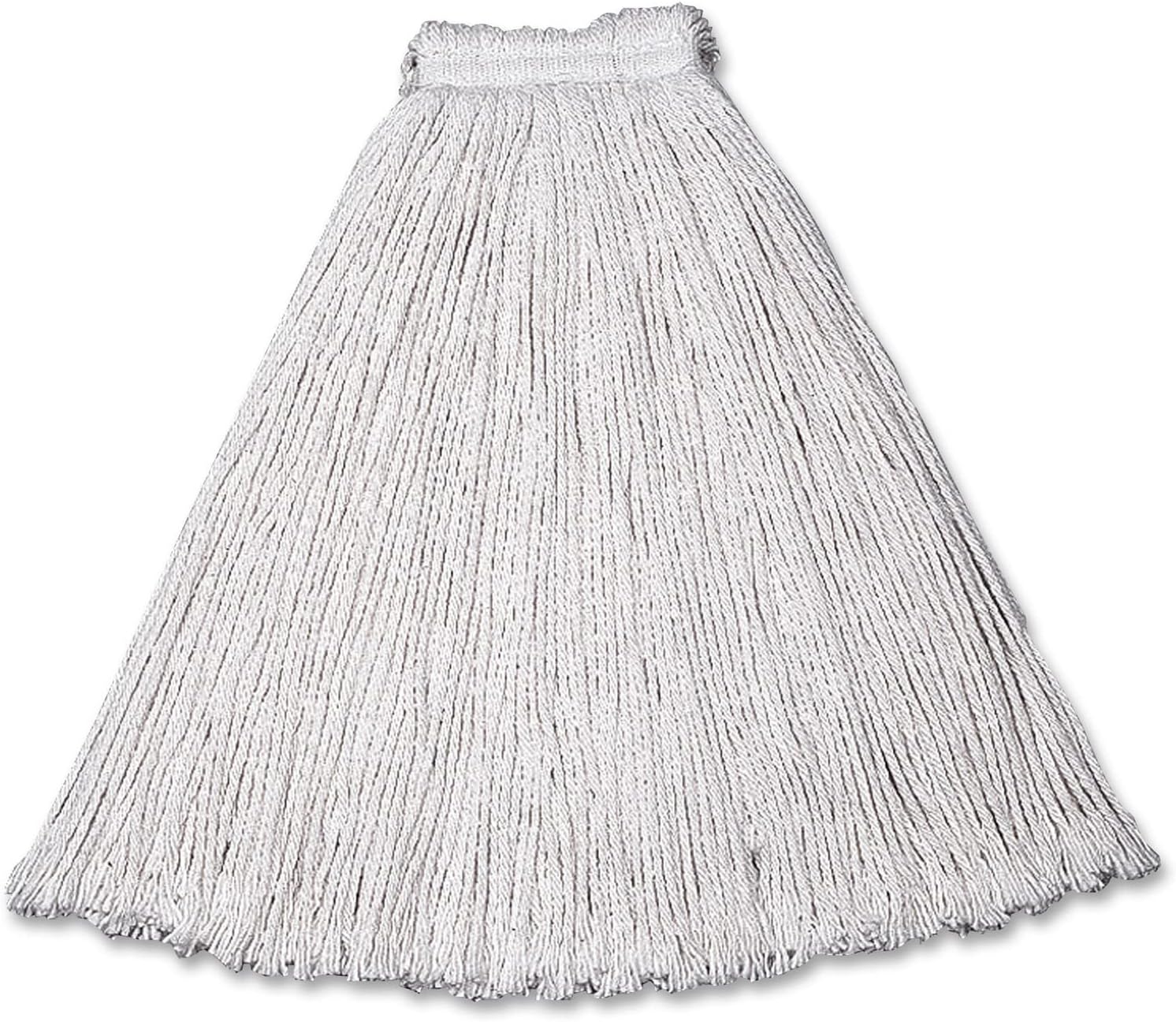 Rubbermaid FGV11600WH00 16 OZ Value Pro Cotton Wet Mop, 1 Inch Headband, White, 5.5 Inch x 2.755 Inch x 2.755 Inch