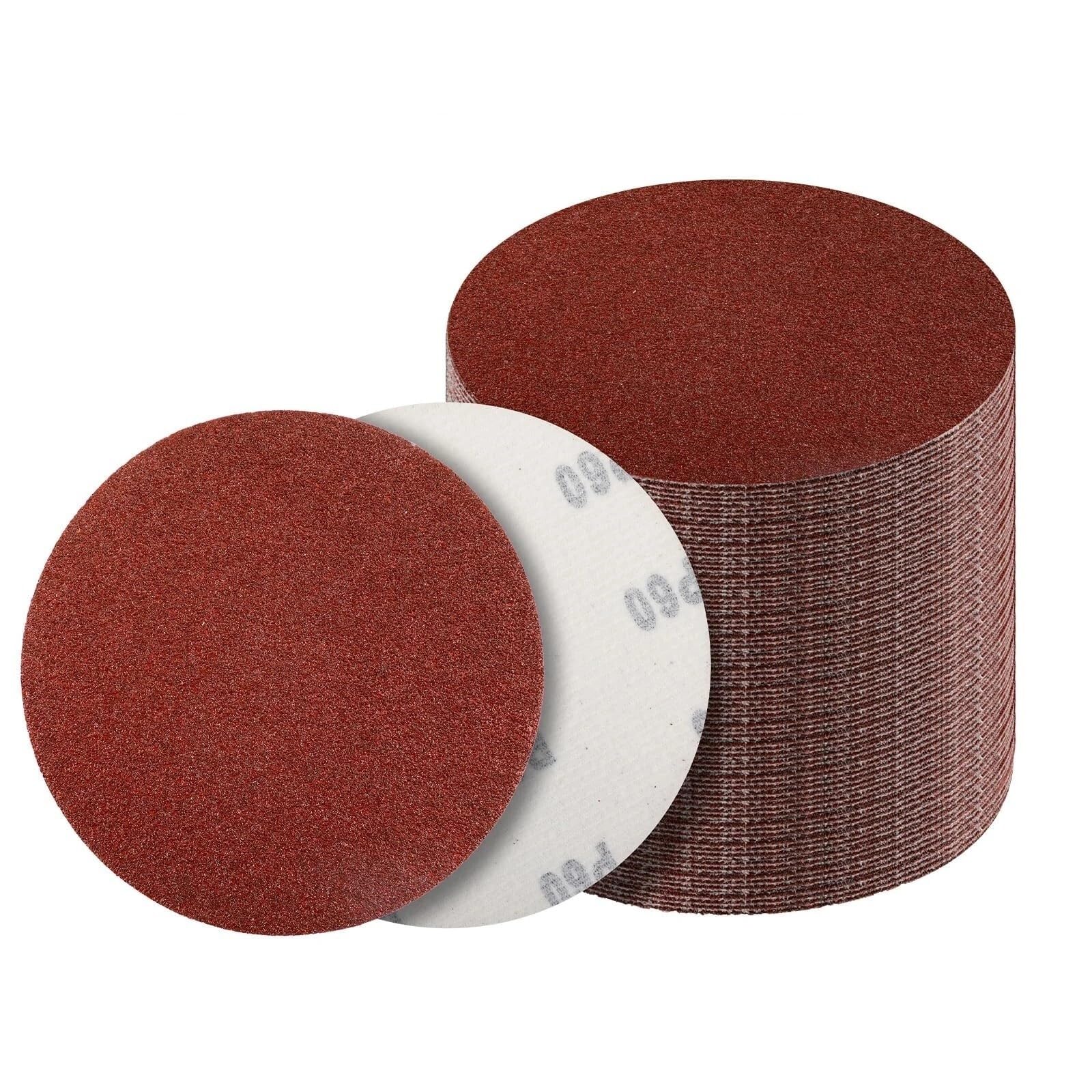 10/20/50 PCS Schleifscheiben 2/3/4/5/6/7 Zoll Klettverschluss 40-2000 Körnung Schleifpapier For Exzenterschleifer Holzarbeiten Polieren(50 Pieces,60_5 INCH 125MM)