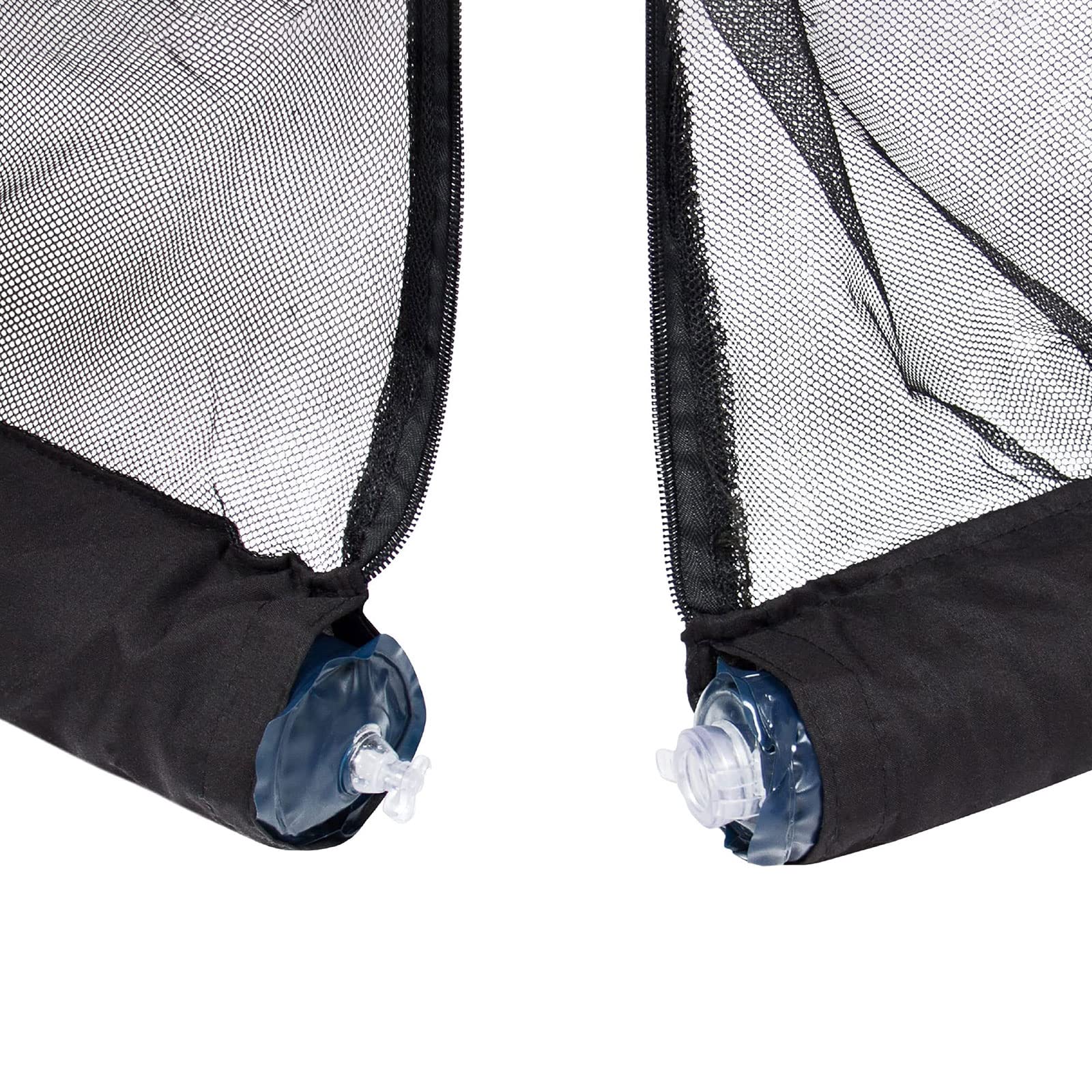 LiveGo Terrassenschirm, Moskitonetz, Polyester-Netzschirm, universeller Schirm, Moskitonetz mit Reißverschluss-Tür und verstellbarem Seil, passend für Outdoor-Regenschirme und Terrassentische