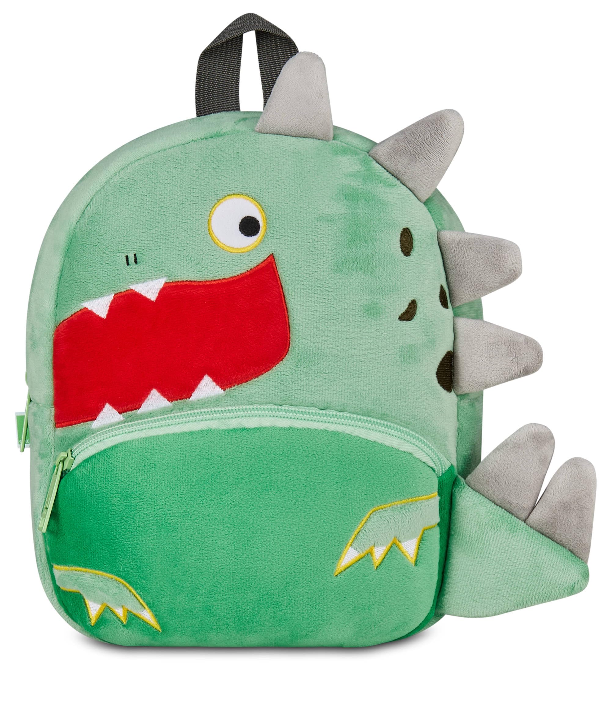 SJ GANG STYLE JAM GANG Children's Nursery Backpack, Draghetto, Green, Front Pocket, Children's Backpack, Kindergarten, green, Taglia unica, modern