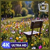 春のハーモニー - 花の草原の自然のさえずり