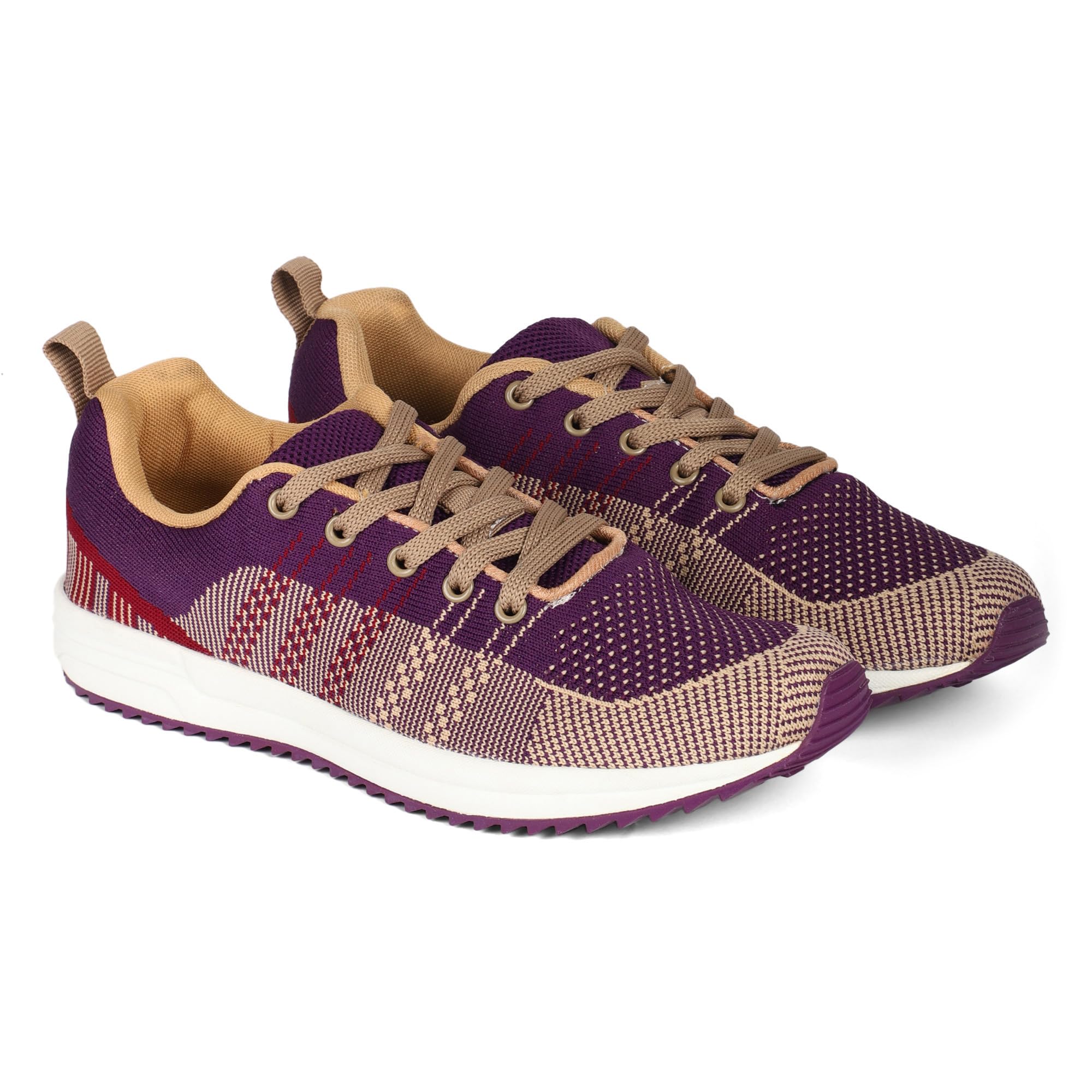 GOLDSTAR Womens purple Camel Lace-Up Sport Shoes for Active Pursuits (B0D1KL31LY) Amazon Price History, Amazon Price Tracker