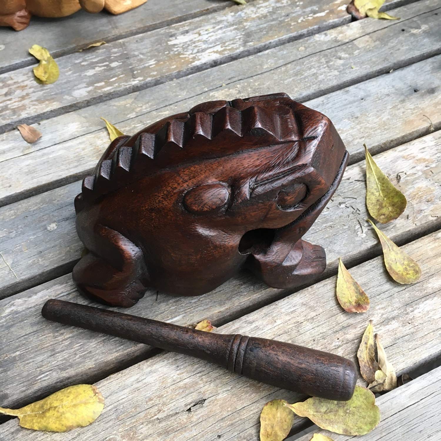 Wooden Percussion Animal Set - Frog, Cricket & Owl Musical Instruments ...