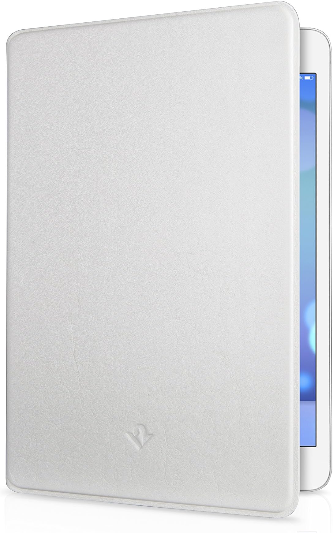 Twelve South SurfacePad for iPad Mini, White | Ultra-Slim Luxury Leather Cover + Display Stand for iPad Mini (1st, 2nd, 3rd gen.)