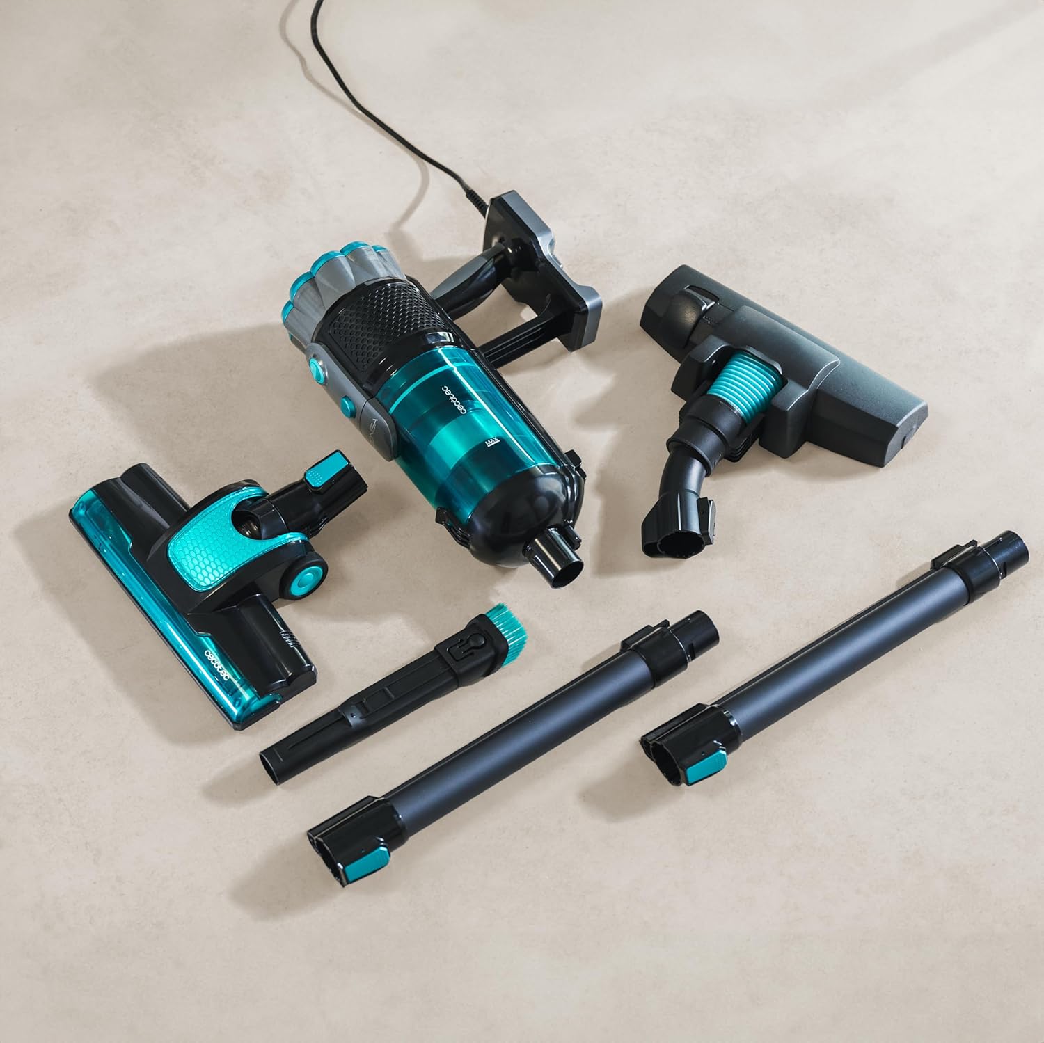 Nærbillede af 500 ml støvbeholderen