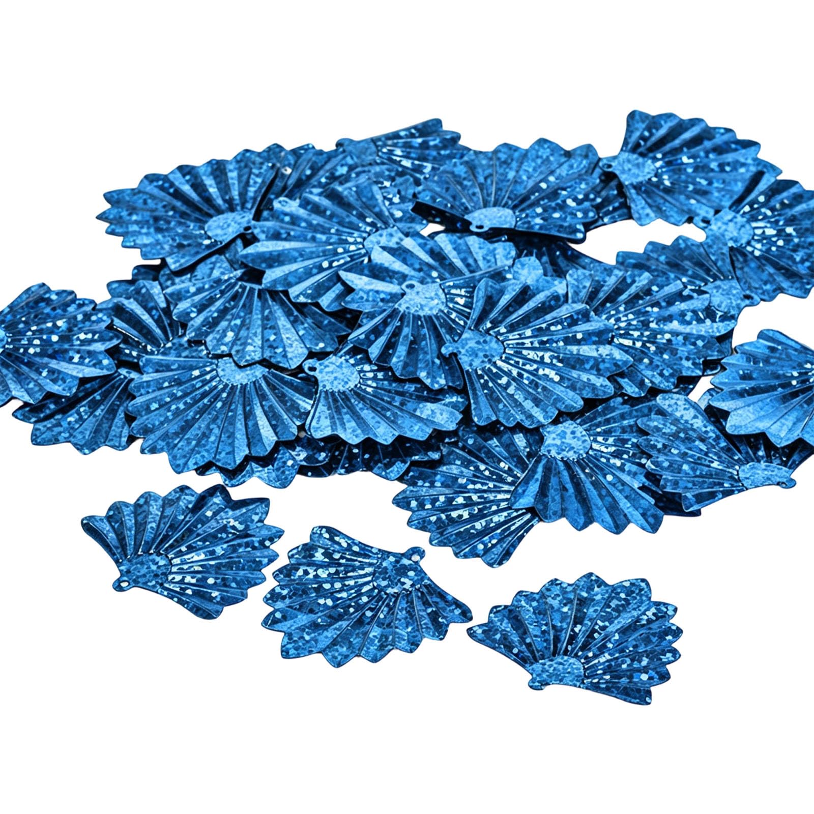 Shunzhong 500G Sparkling Fan Sequins Assorted Colors Reflective Fan Shape Sequins with Hole for Sewing and Garments Embellishment Costume Design