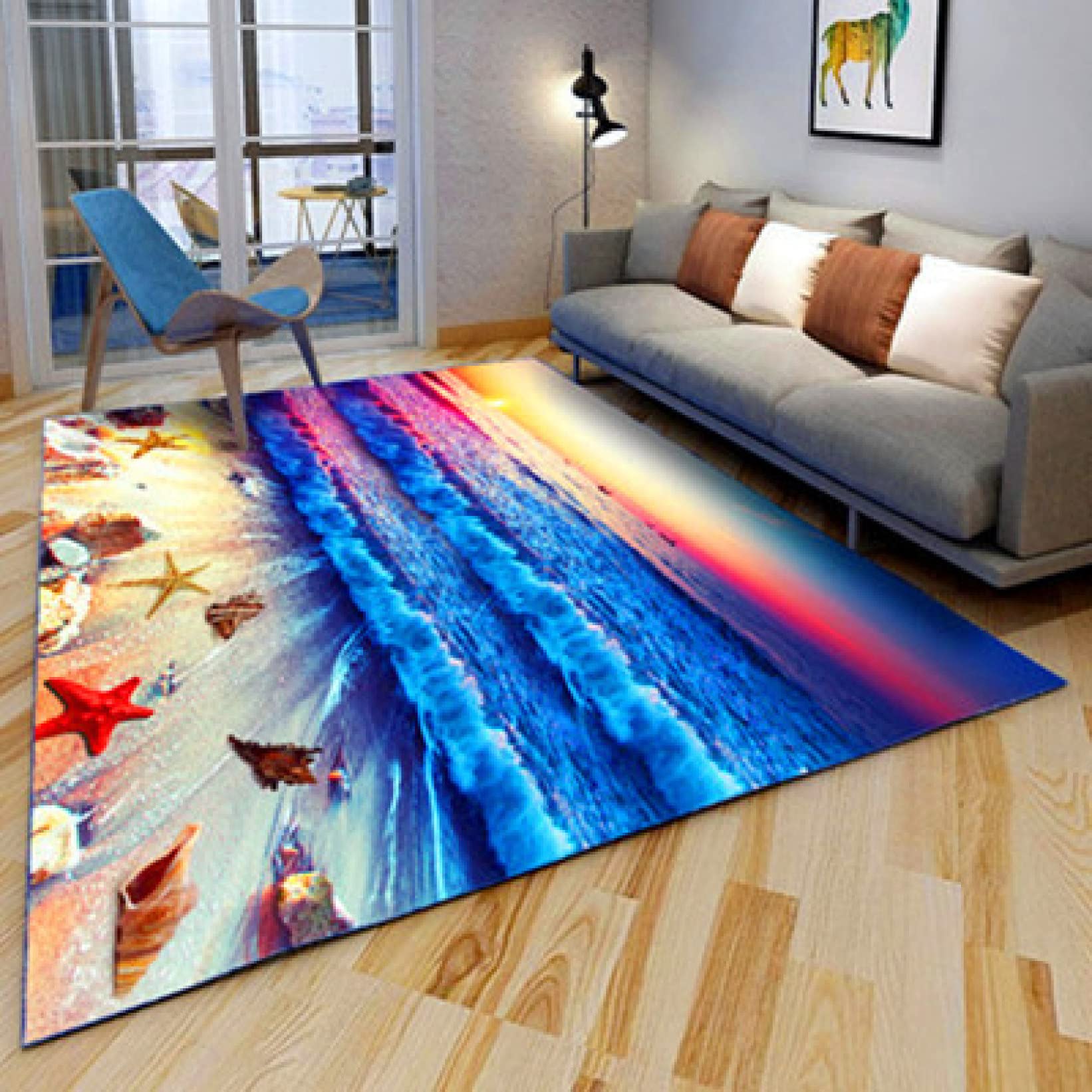 Amazon｜ラグ 140*200cm カーペット マット 洗える おしゃれ 滑り止め