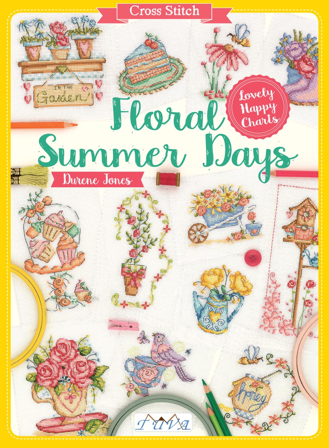 Floral Summer Days Lovely Happy Charts by Durene Jones (Paperback Book)