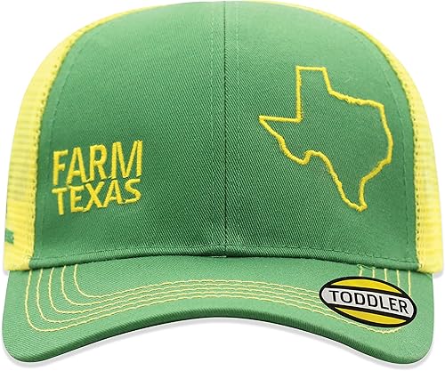 Miniatura 2 de John Deere Sombrero de malla para niños pequeños con contorno del orgullo estatal de la granja