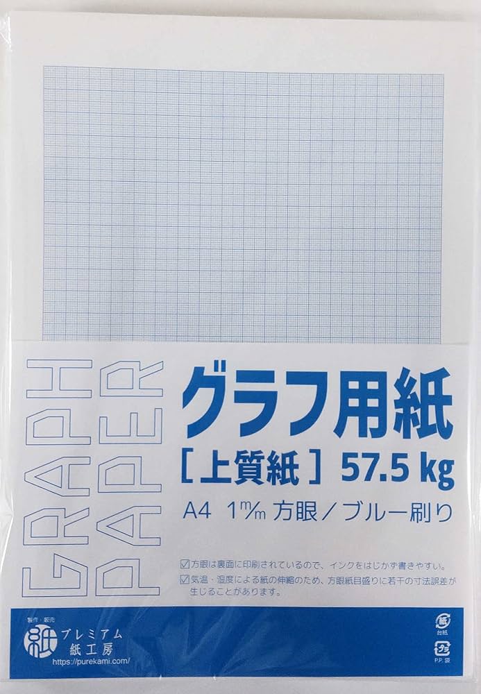 A4 方眼紙 使用感あり 5mm方眼 A4薄口＃50ノーカーボン レーザープリンター用紙
