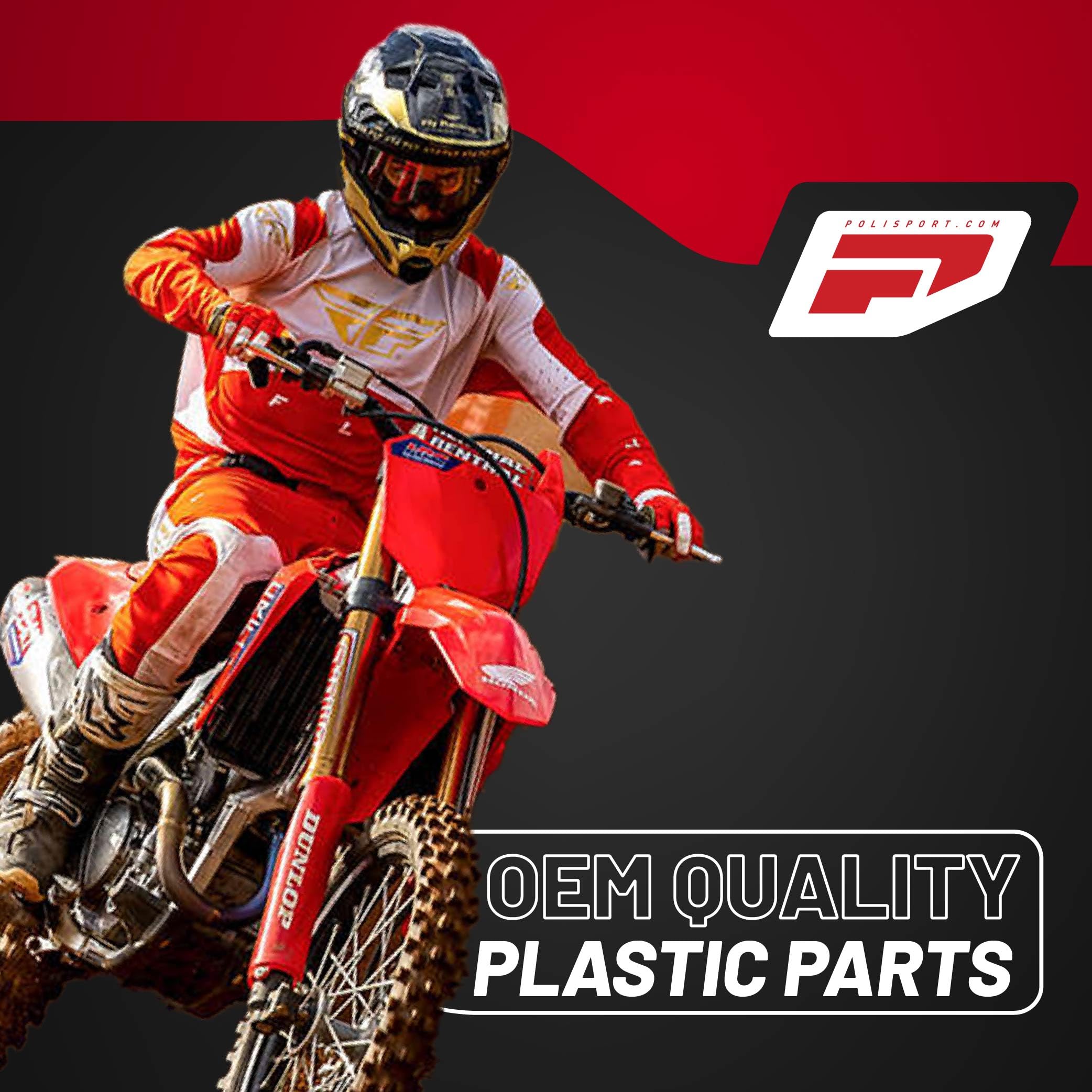 Polisport Honda CR125,CR250 - Modelles 2000-04 - CRF450R - 2003-04 - Kühlerlamellen Satz Weiß