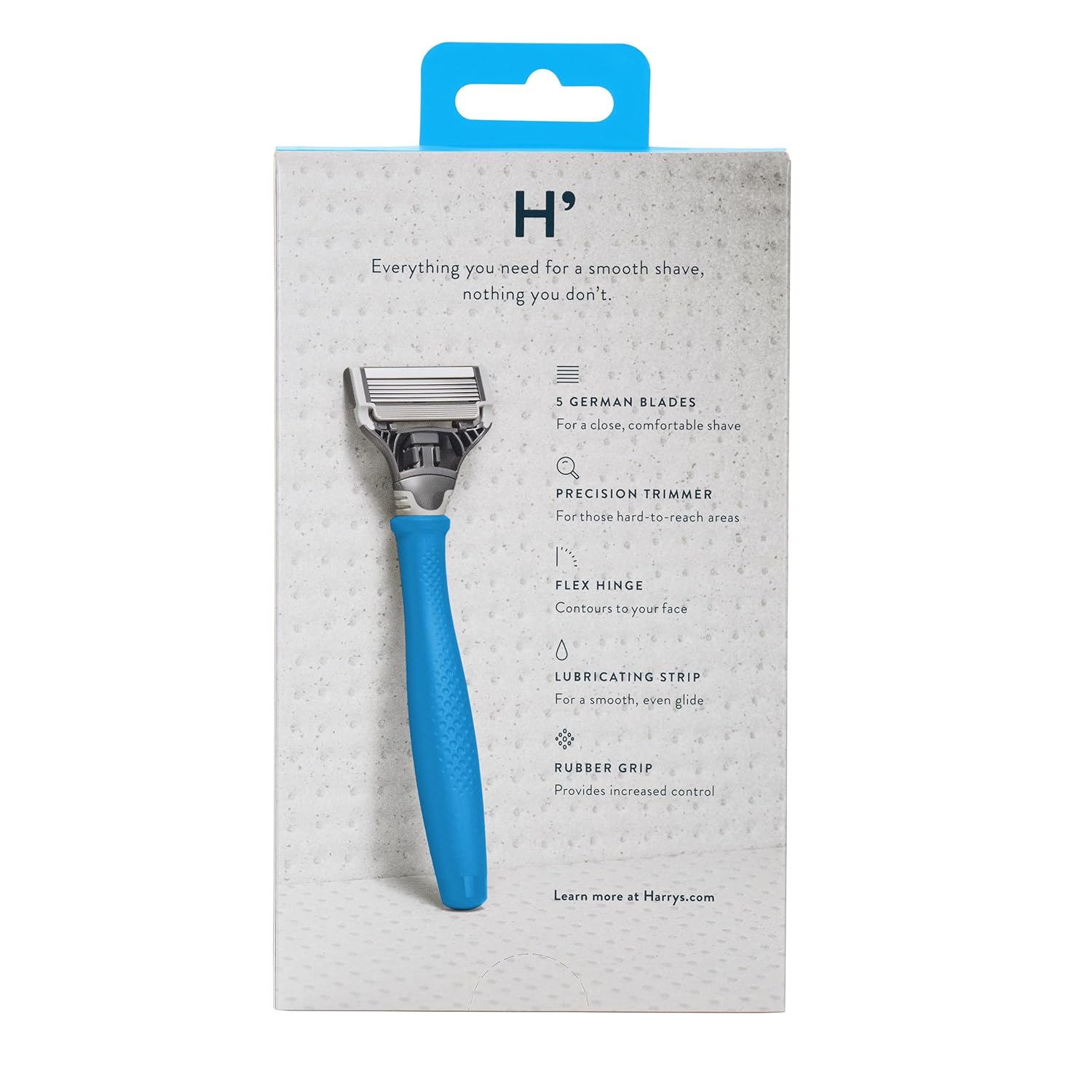 Harry's Original Razors for Men - Two 5-Blade Cartridges and 1 Razor Handle - German Engineered - Surf Blue Edition - Image 2