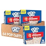 Toaster Pastries, Breakfast Foods, Kids Snacks, Value Pack, Frosted Strawberry (64 Pop-Tarts)