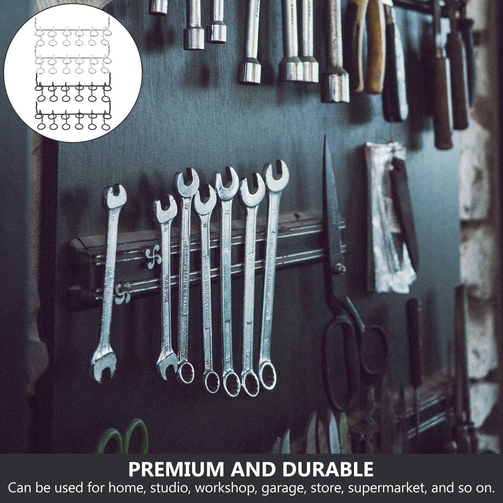 Organizzatore per Attrezzi da Lavoro in Acciaio Inox, 4 Pezzi