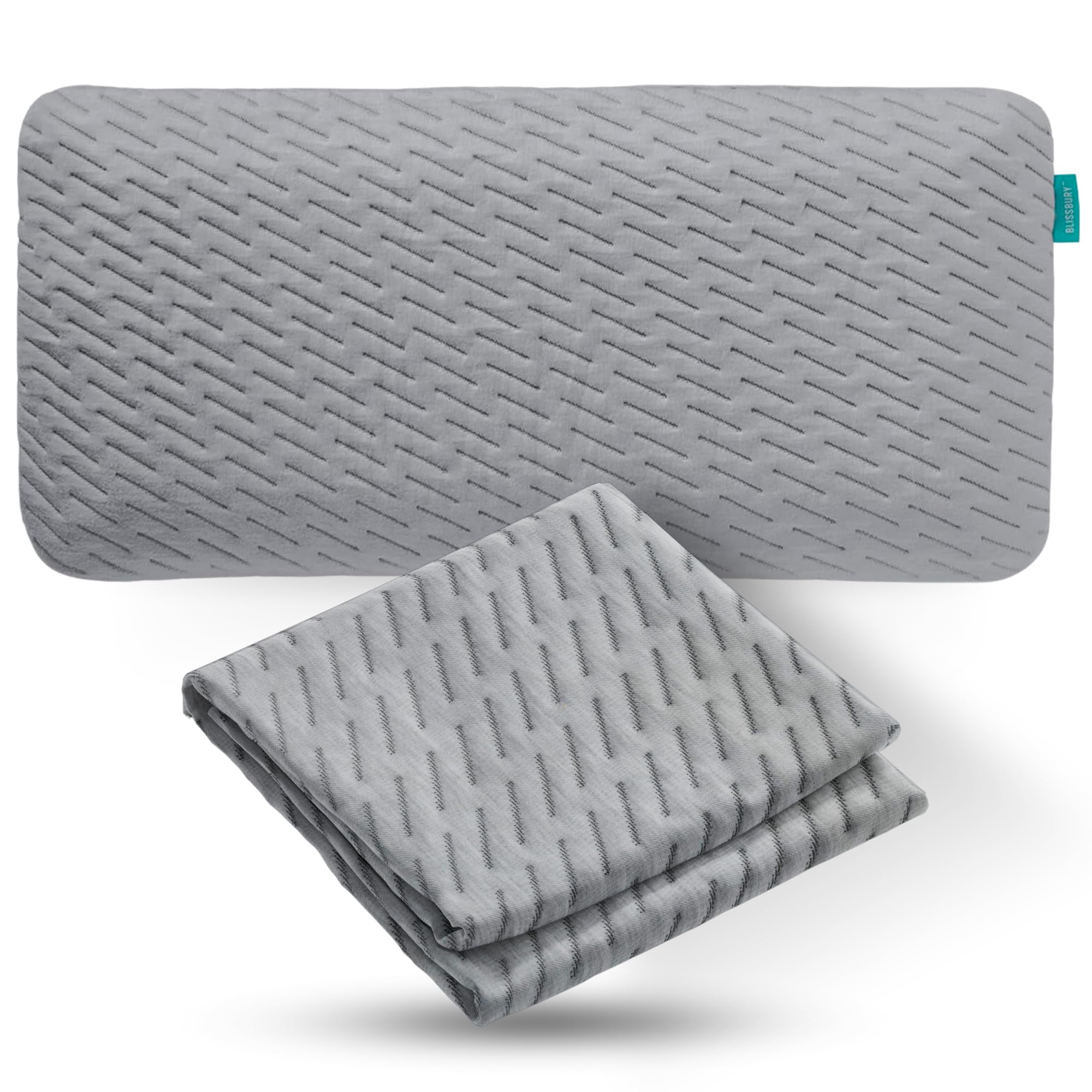 Blissbury Gray Stomach Sleeping Pillow Case (King, )…