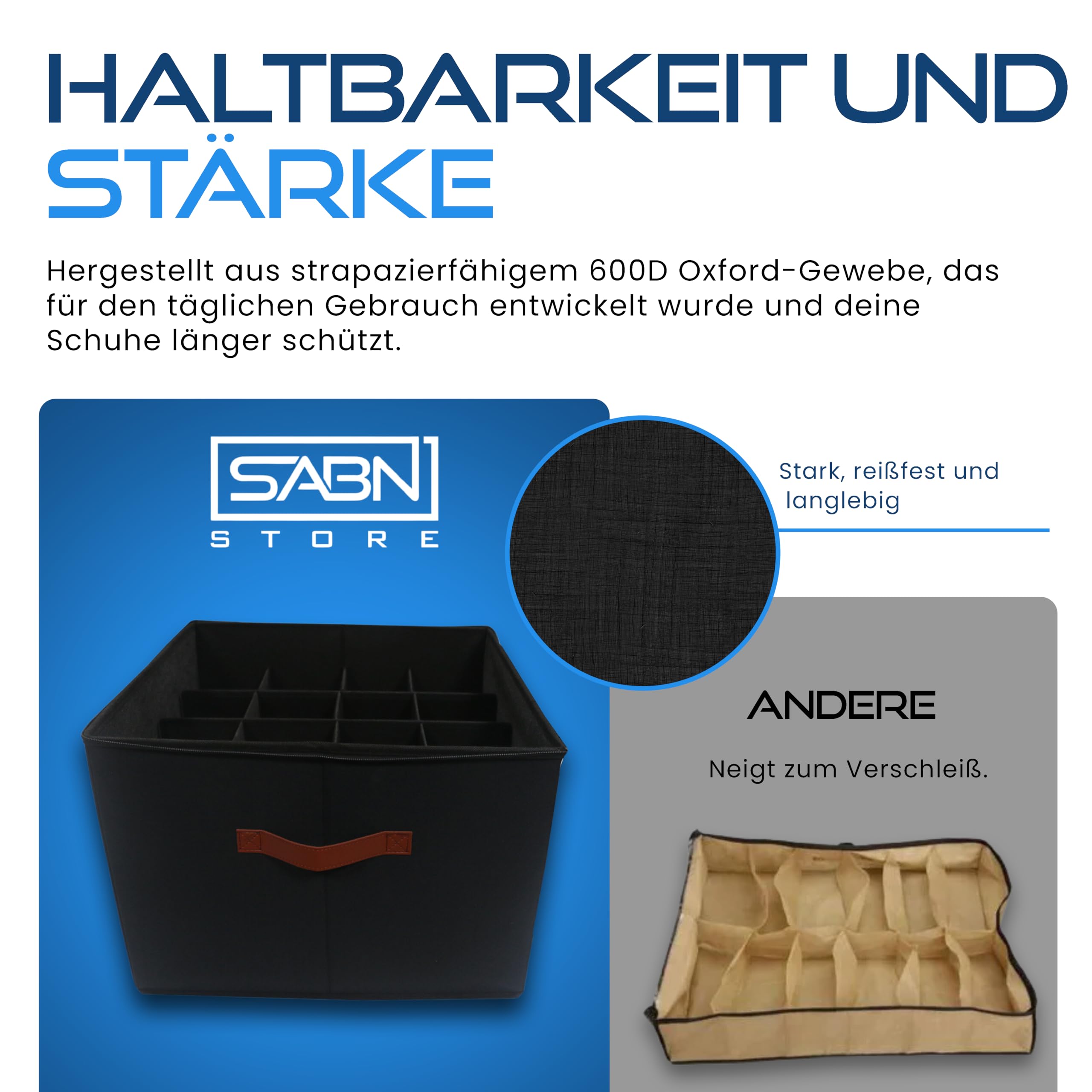Organizer für Schuhe, inklusive 4 Schuhtaschen, Schuhaufbewahrung für Schrank, Schuhboxen, Schuhboxen, Schuhaufbewahrung