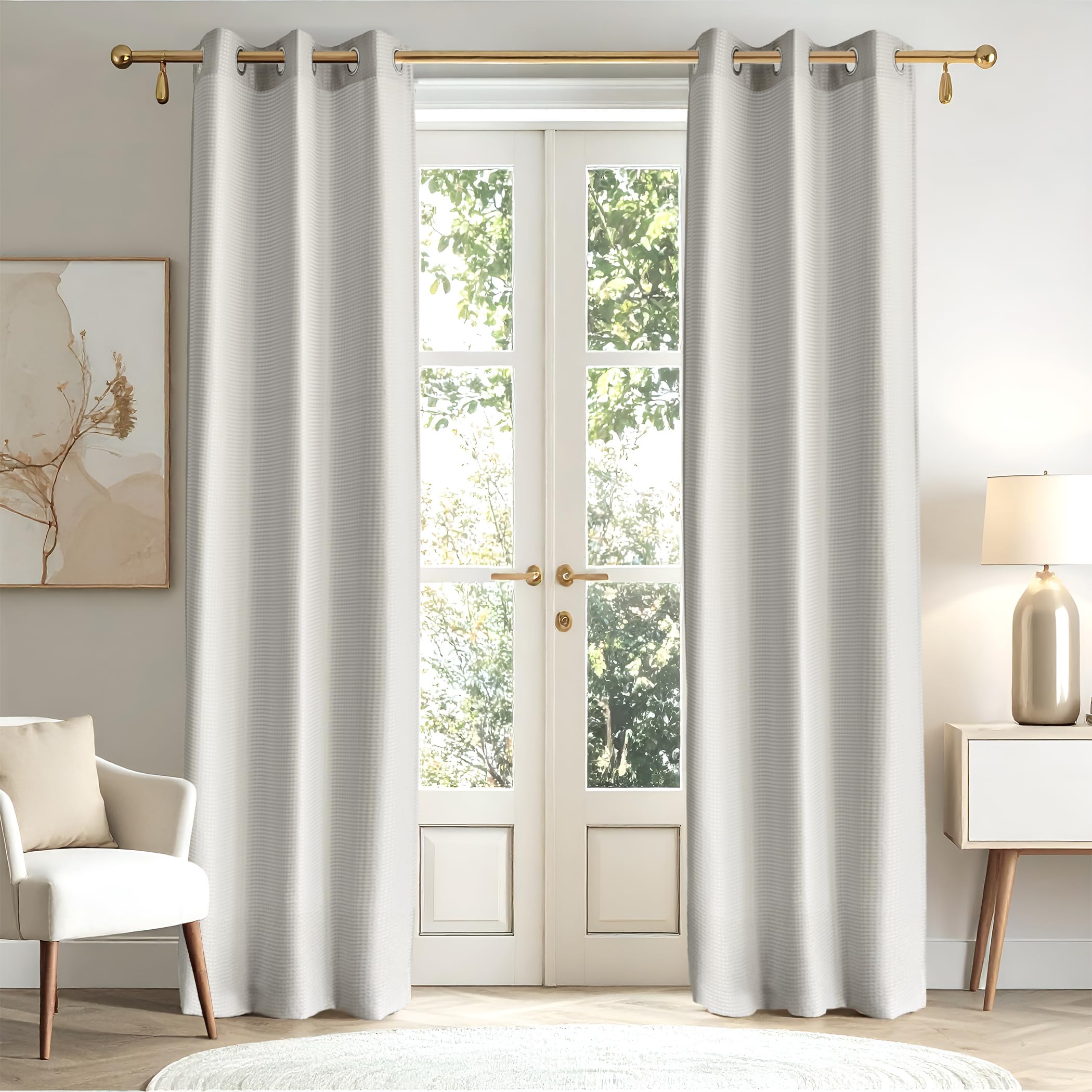 Home Centre Sierra Set of 2 Light Filtering Door Curtains-image-0