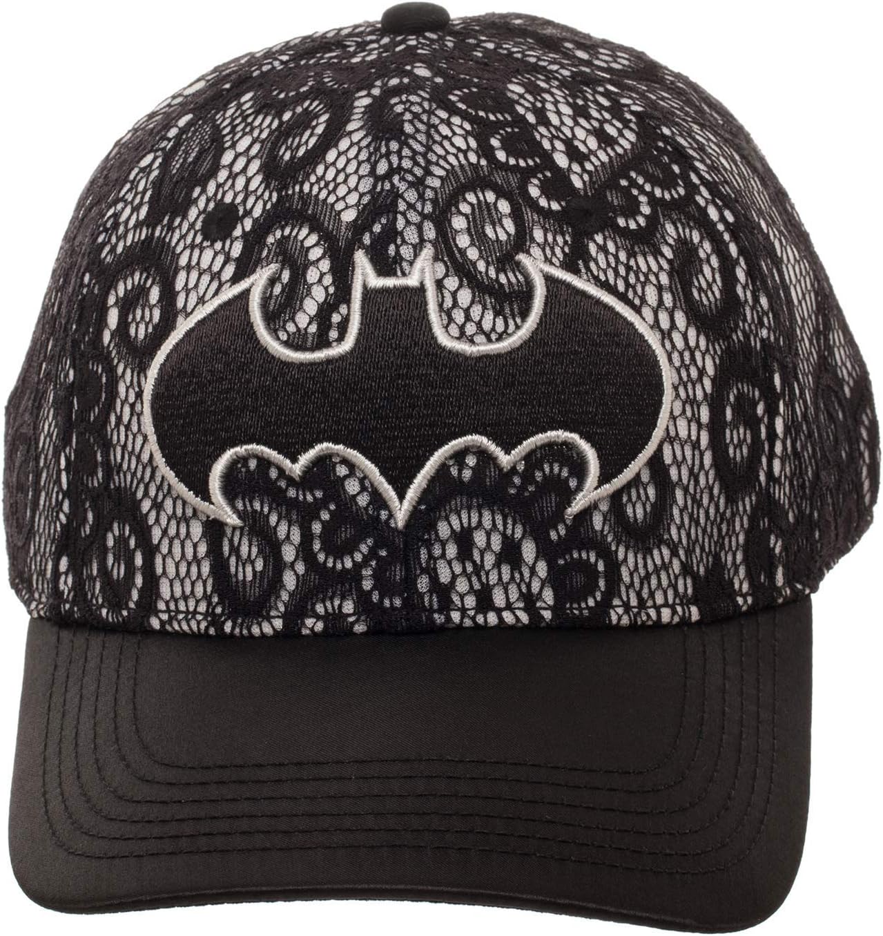 Batman Women's Lace Baseball Hat with Curved Bill