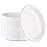 PLASTICPRO 9 inch Round Plastic Plates Microwaveable, Disposable, White, Dinnerware 200 Count