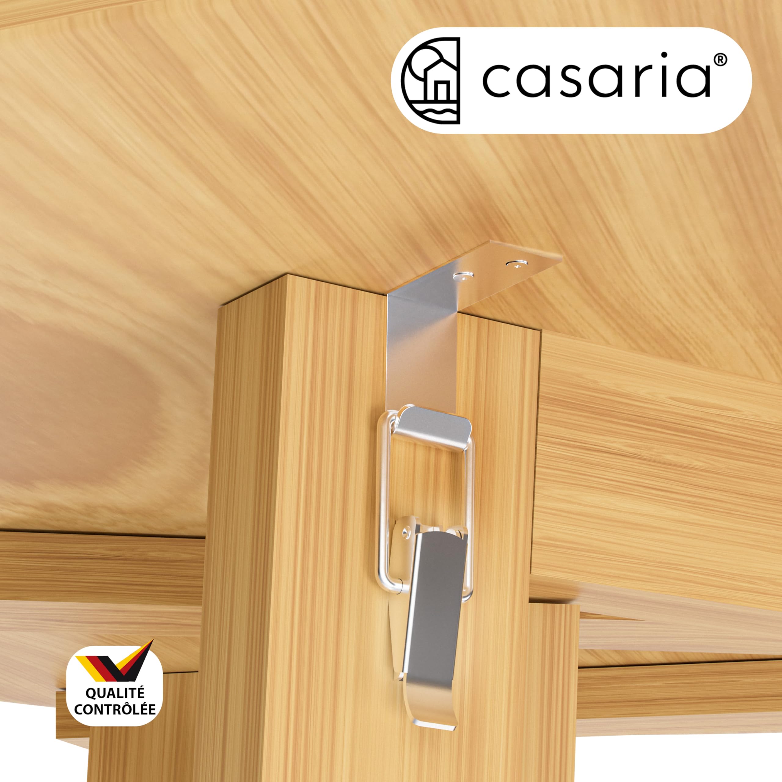 Casaria® Mange Debout Table Haute - Table Cuisine Ronde Pliable en Bois Massif Sapin, 3 Pieds, Plateau Ø78cm x H111cm, Intérieur/Extérieur, Design Moderne, Robuste et Élégante, Charge Max 80kg