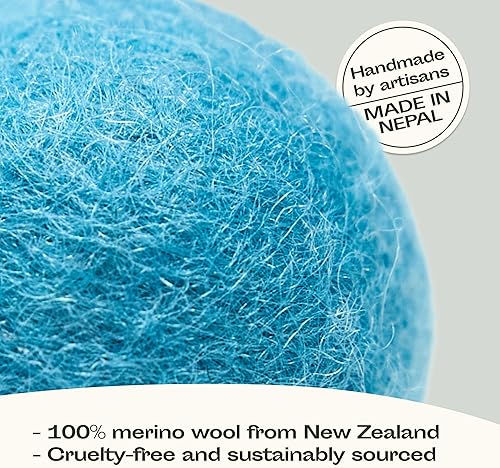 Miniatura 2 de MEOWFIA Juguetes de bolas de lana, paquete de 6 pelotas seguras para gatos y perros pequeños, juguete de lana de fieltro de 1.5 pulgadas para gatos