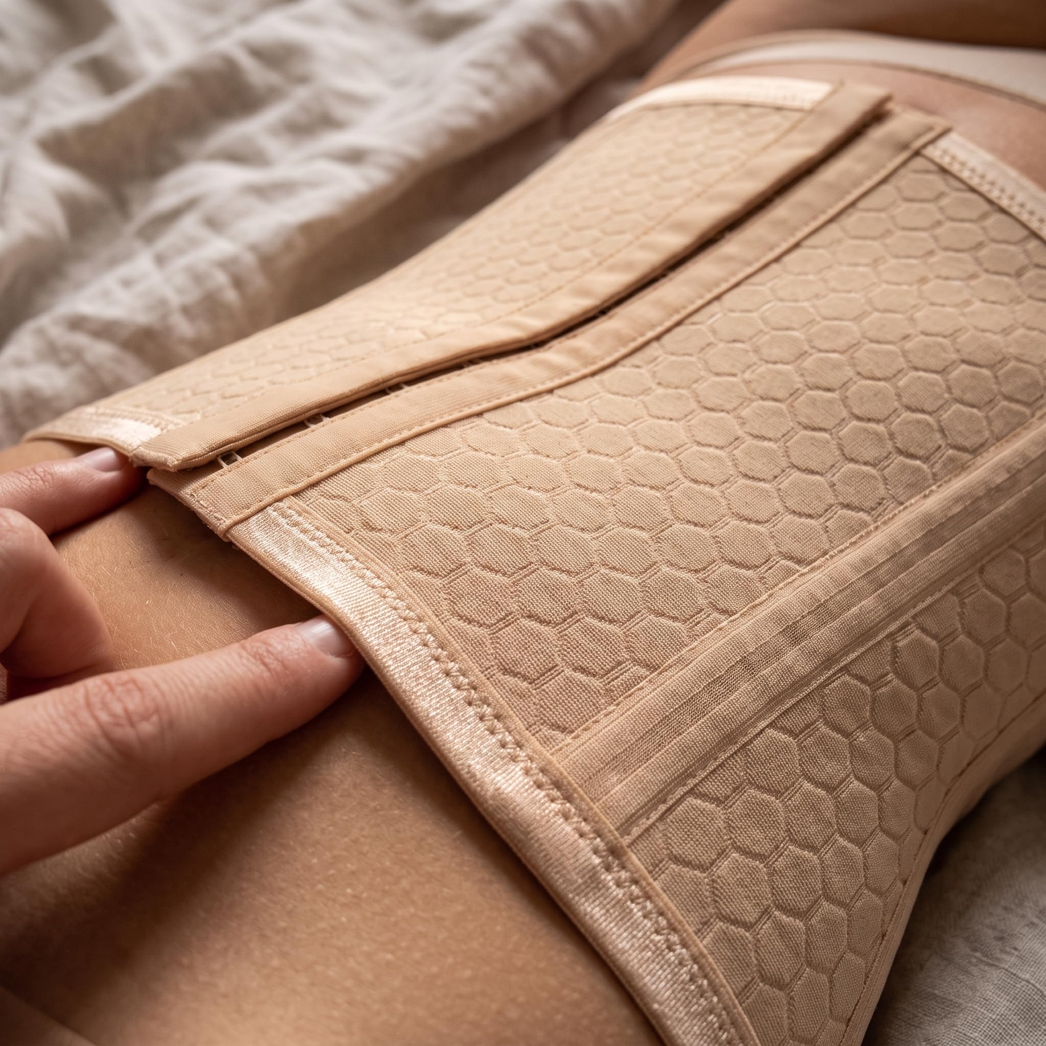 Contenitiva Guaina nte Sottile per Post Parto, Corsetto con Usura a Fibbia