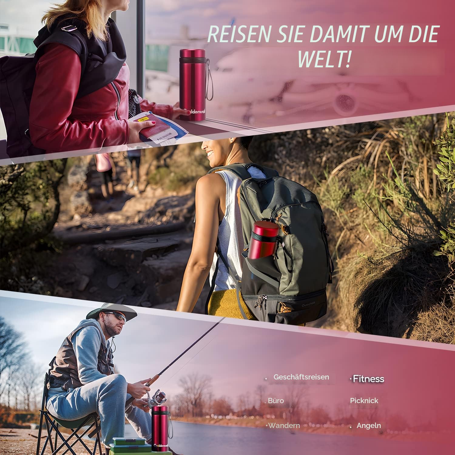 40 Stunden Insulin-Kühlschrank, Cgoldenwall Medikamentenkühler, Max.7 Stifte, tragbare Kühlflasche mit USB-Kabel und Kühlgel, zwei Kühlmodi für Camping, Reisen, 2-8 °C präzise Temperaturregelung