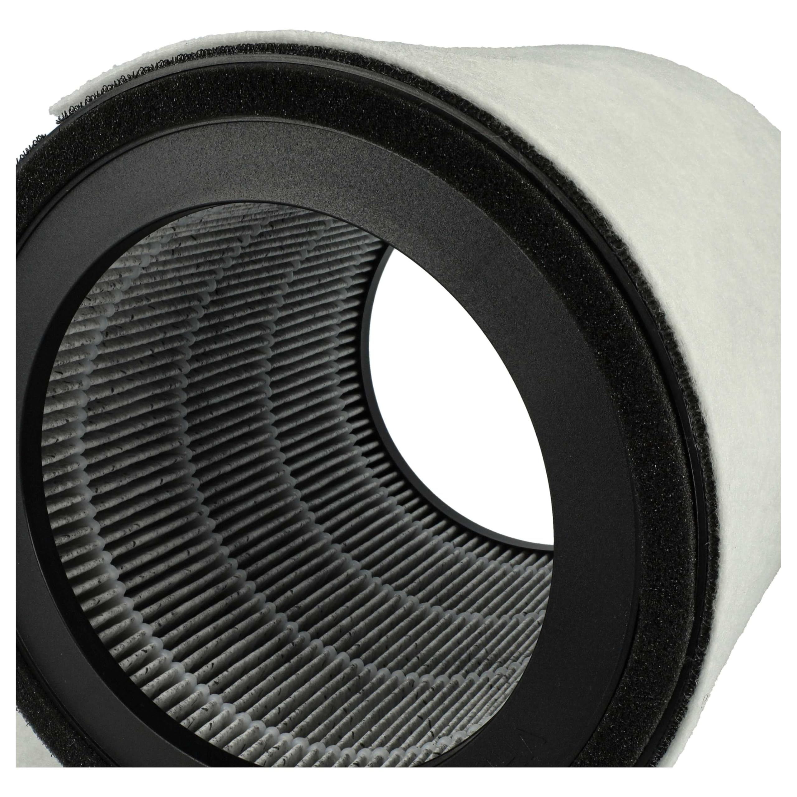 vhbw 2x HEPA Filter H12 kompatibel mit Leifheit/Soehnle Airfresh Clean Connect 500 Luftreiniger - Ersatz-Filter