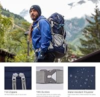 MOUNTAINTOP 70L Trekking Hátizsák Esővédővel Férfi Női Túrázáshoz Kempingezéshez 6