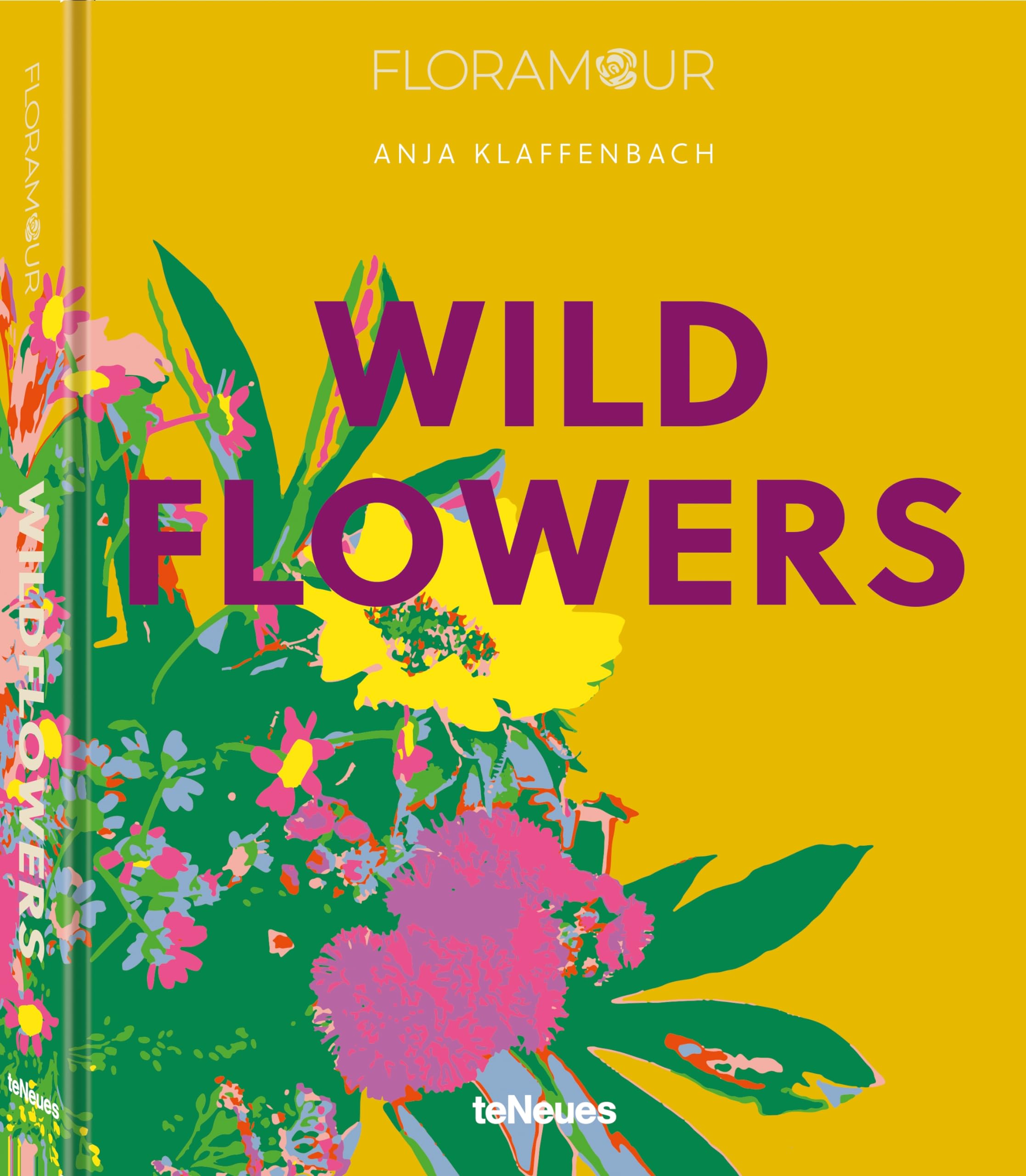 Livre botanique Wild Flowers anglais allemand avec guide symbolique
