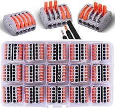 Pluworks Connettori Elettrici con Leva di Comando, 30 pezzi Terminali 5 poli (5)