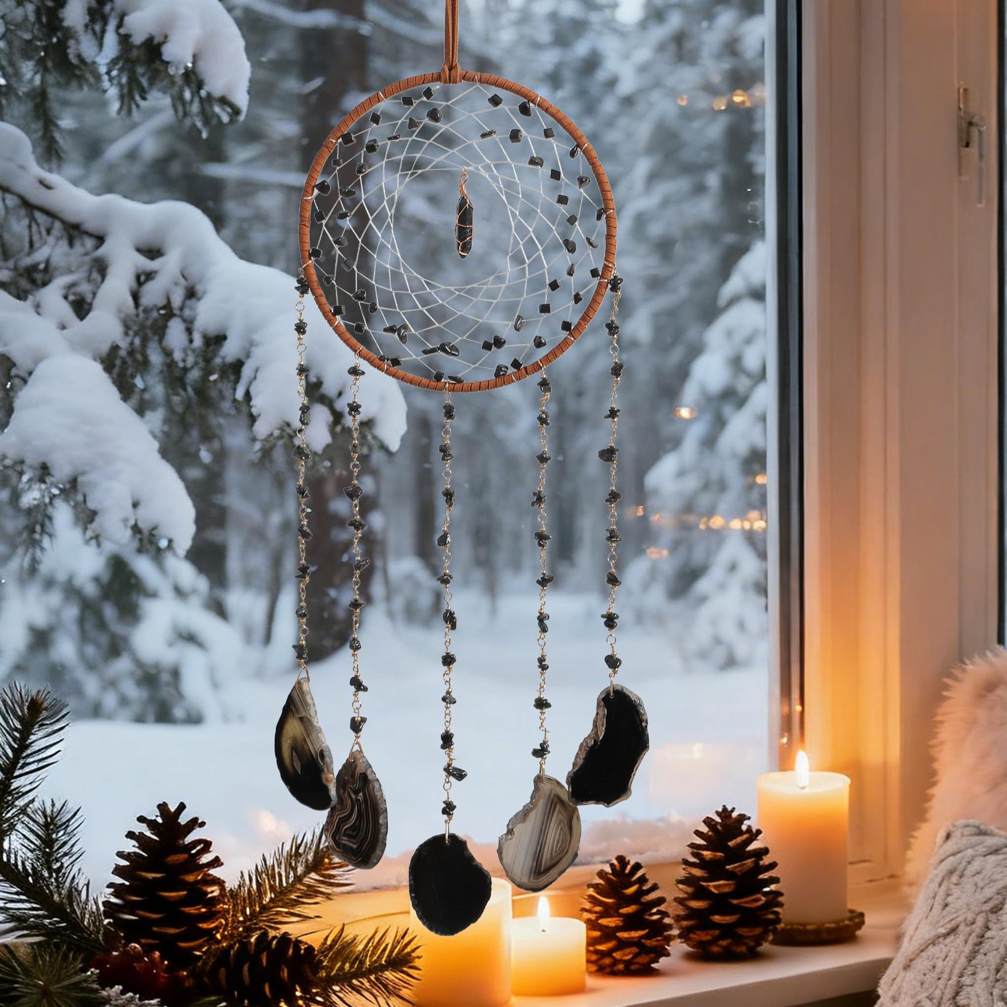 Amazon.com: Black Dream Catchers Crystal Dreamcatcher for Boys