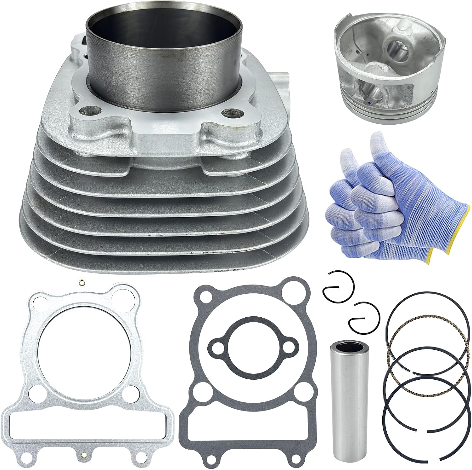 70mm Cylinder Piston Gasket Top End Rebuild Kit Compatible with Yamaha XT225 TTR225 TTR230