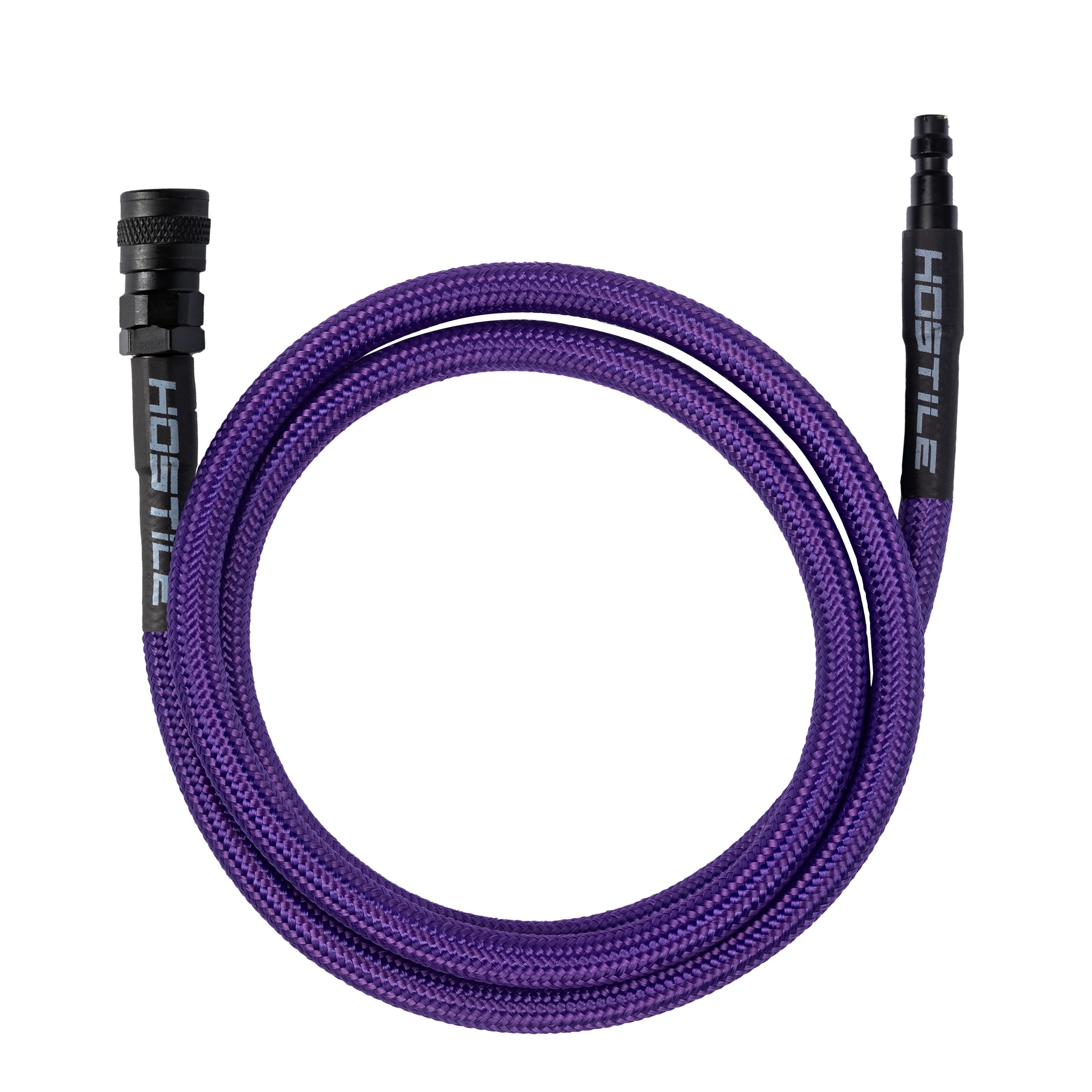 Hostile Airsoft Flex Line Hose 42" Quick-Disconnect for HPA Tanks (Purple)