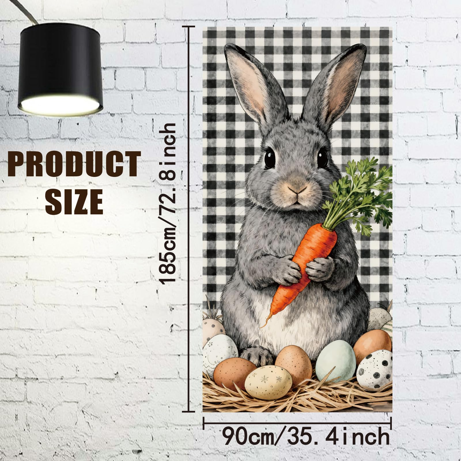arricraft 1 Pc Easter Theme Polyester Door Cover - Image 2