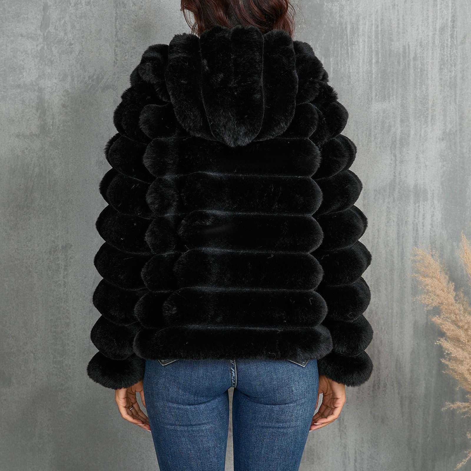 Generico giacca sherpa donna invernale,Cappotto in Peluche Donna con Maniche Lunghe e Finta Cerniera per un Caldo Avvolgente e Stile Moderno