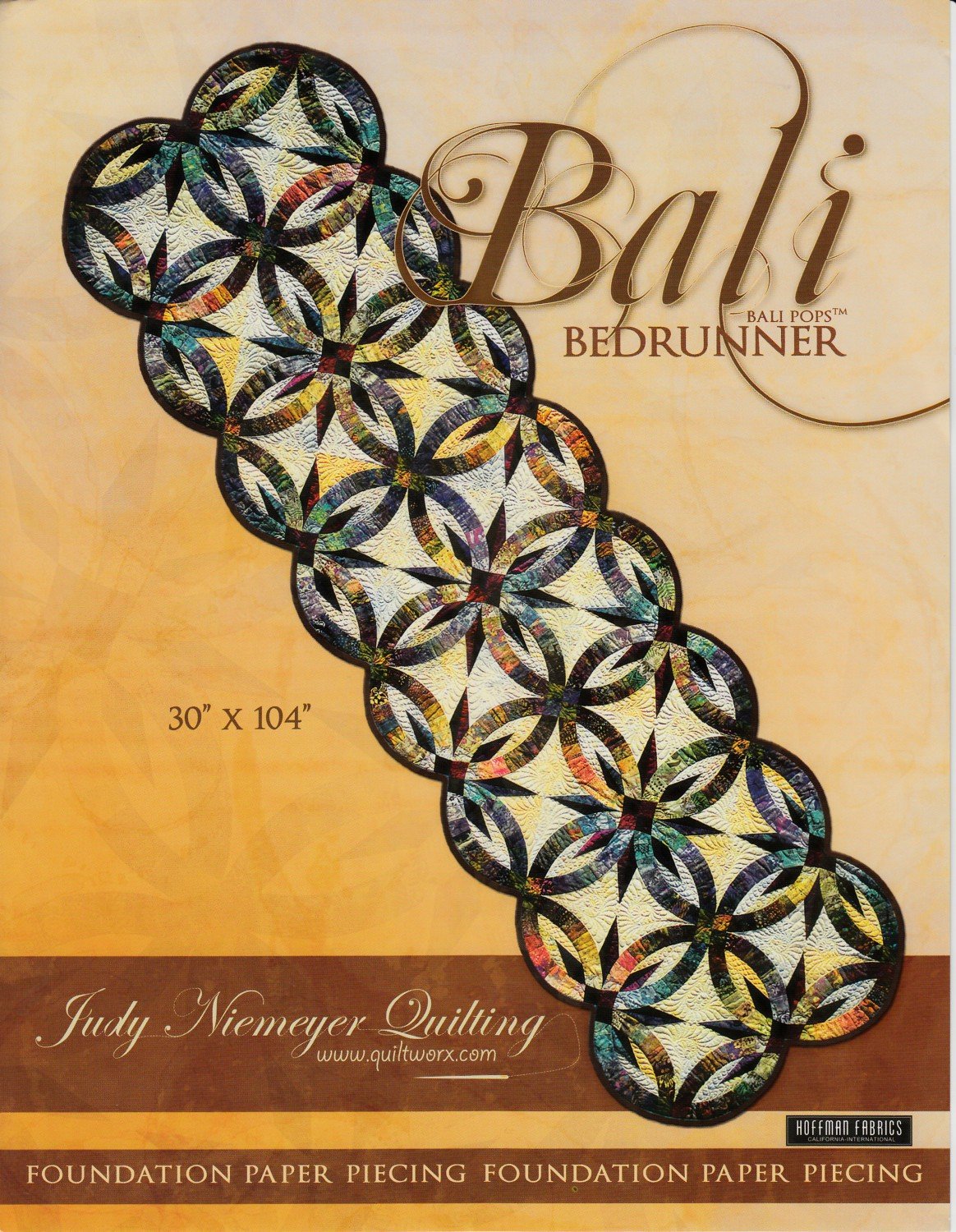 Quiltworx Bali Bed Runners Quilt Foundation Paper Judy Niemeyer Quilting Supplies