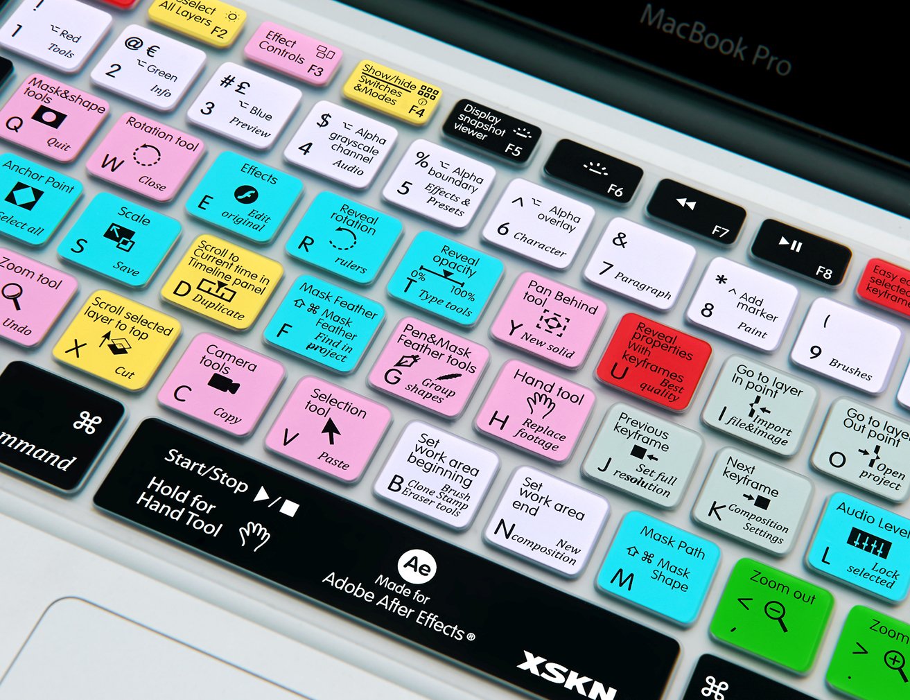 Amazon.com: XSKN Adobe After Effects Shortcuts Keyboard Skin Hot 