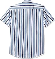 Vista 3 de Tienda Essentials - Camisa de popelina de manga corta y ajuste regular para hombre