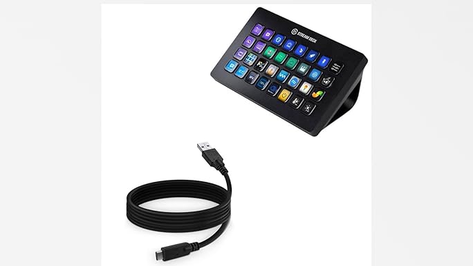 Elgato STREAM DECK + 本体とUSBケーブル Amazon.com: BoxWave Cable Compatible with Elgato Stream Deck