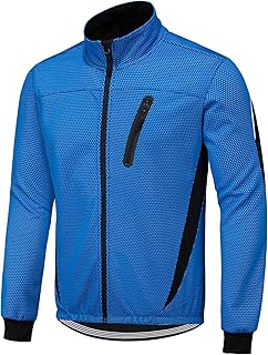 jaqueta de ciclismo,mewmewcat Jaqueta de inverno masculino para ciclismo à prova d'água à prova de vento térmico Jaqueta de lã térmica para bicicleta Jaqueta de corrida para andar de bicicleta