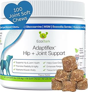 Adaptiflex Natural Joint Supplement for Dogs - Chondroitin, MSM, & Glucosamine for Dogs Hip and Joint Supplement - Aids in...