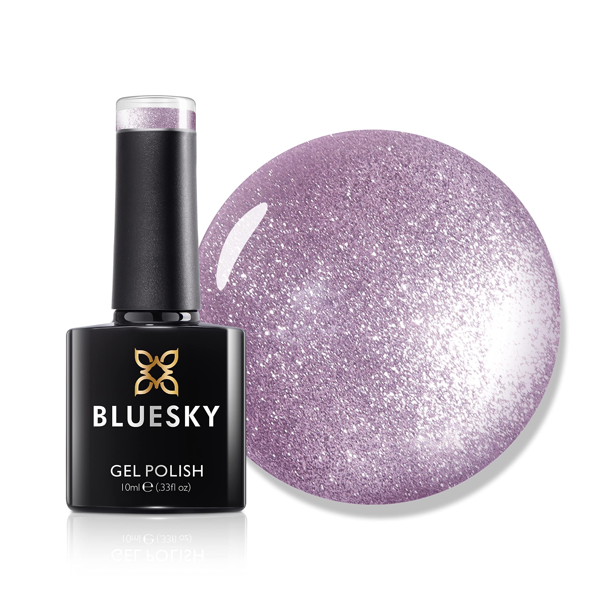Bluesy 5D Cat Eye Gel Poliska do paznokci Magnetyczna sztuka paznokci królowa Mary SW06 Purple Glitter 10 ml